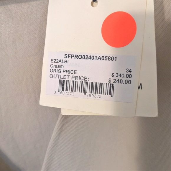 NWT $340 Sandro Paris Albi Ruffle-Trim Mini Dress in Cream Size FR 34 / XS - Picture 8 of 15